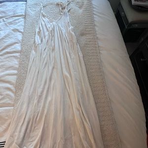 ASOS white Pom Pom maxi halter